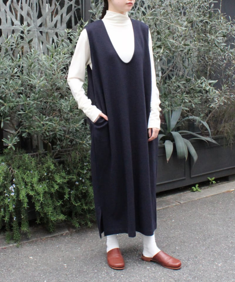 TS233CT091 ウォッシャブルウール天竺 タートルネックプルオーバー