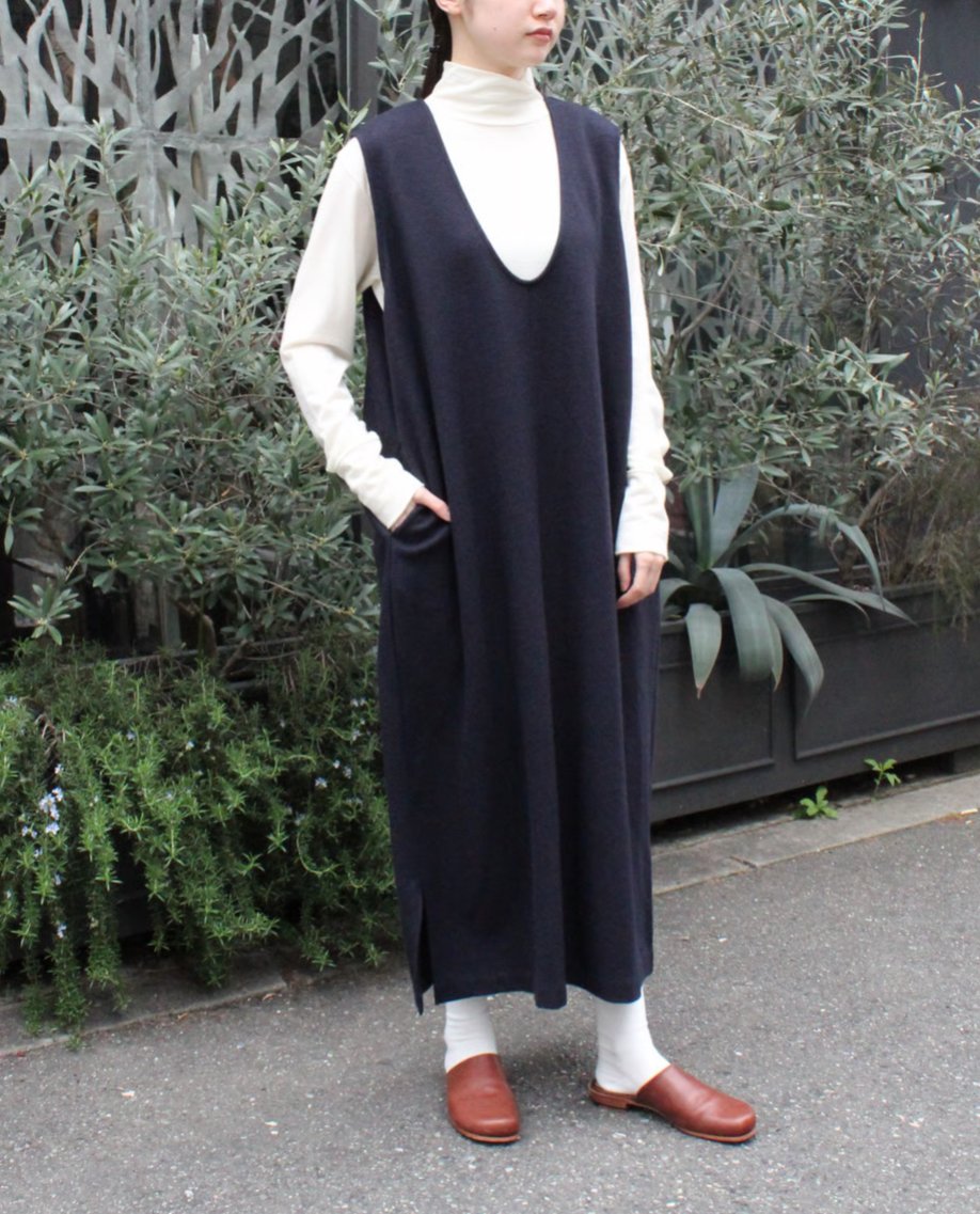 TS233CT091 ウォッシャブルウール天竺 タートルネックプルオーバー