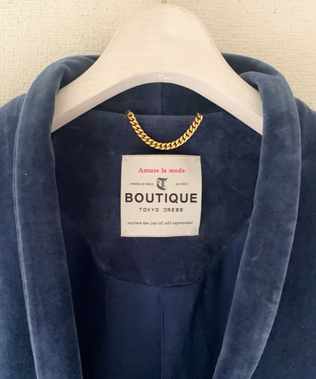 【BOUTIQUE】 VELVET robe coat  ベルベットコート TB-3701