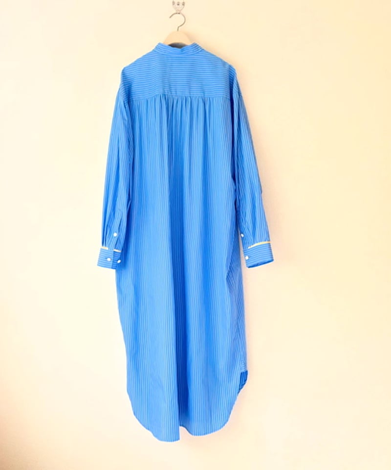 BOUTIQUE TOKYO DRESS メタルシャツドレス 予約販売【BOUTIQUE 】stripe metal shirts dress メタルシャツ