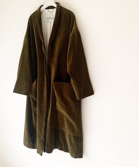 【BOUTIQUE】 VELVET robe coat  ベルベットコート TB-3701