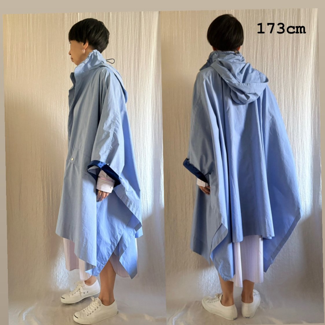 BOUTIQUE】 hoodie poncho フーディポンチョ TO-3700 | 𝐁𝐎