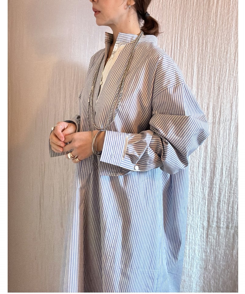 BOUTIQUE TOKYO DRESS メタルシャツドレス 予約販売【BOUTIQUE 】Metal Shirt Dress TE-3604 /このド