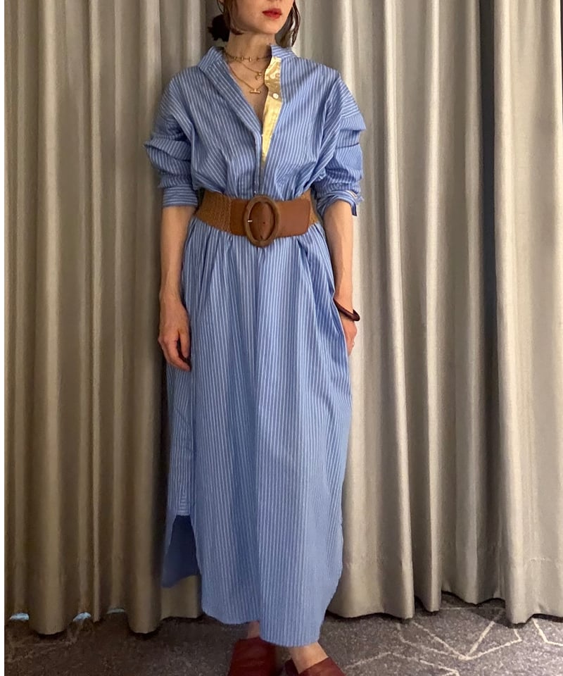 BOUTIQUE TOKYO DRESS メタルシャツドレス（バイカラー）