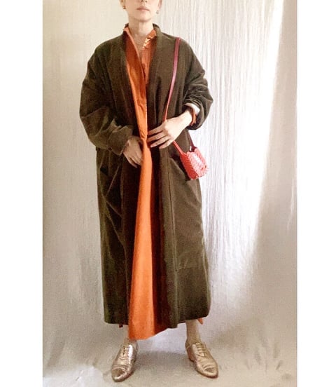 【BOUTIQUE】 VELVET robe coat  ベルベットコート TB-3701