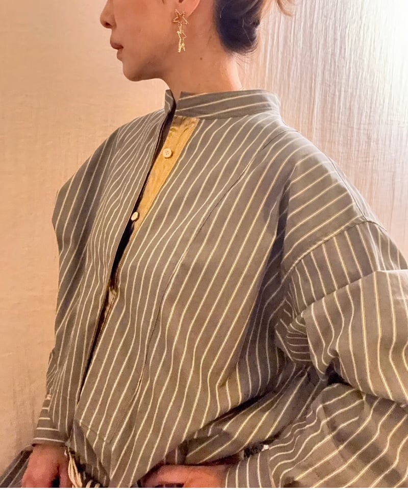 BOUTIQUE TOKYO DRESS メタルシャツドレス 予約販売【BOUTIQUE 】Metal Shirt Dress TE-3604 /このド