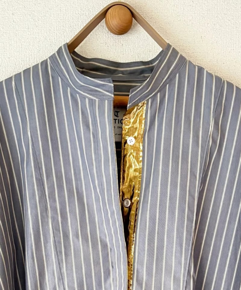 予約販売【BOUTIQUE 】Metal Shirt Dress TE-3604 /このド