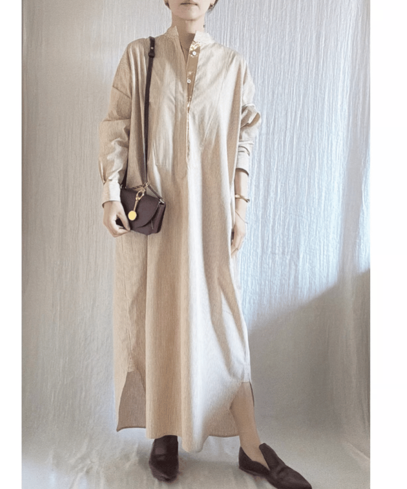 ON2919＊ラメ入りシャツスリーブマーメイドミディドレスwhM ON2919＊ラメ入りシャツスリーブマーメイドミディドレスwhM