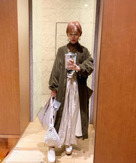 【BOUTIQUE】linen wrap skirt リネンラップスカート　TC-3500' / ECRU