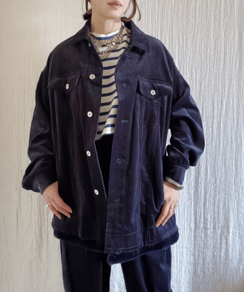 予約販売【BOUTIQUE】 corduroy blouson サッカーコーデュロイx