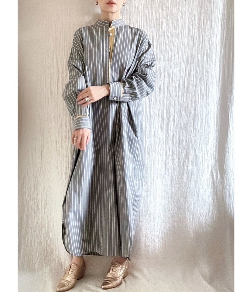 BOUTIQUE TOKYO DRESS メタルシャツドレス 予約販売【BOUTIQUE 】Metal Shirt Dress TE-3604 /このド