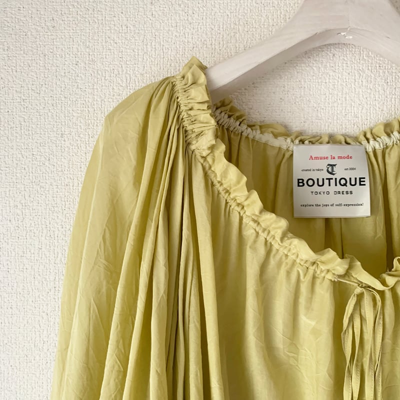BOUTIQUE コットンシルクcotton siik volume tops (3WAYの BOUTIQUE コットンシルクcotton siik volume tops (3WAYの