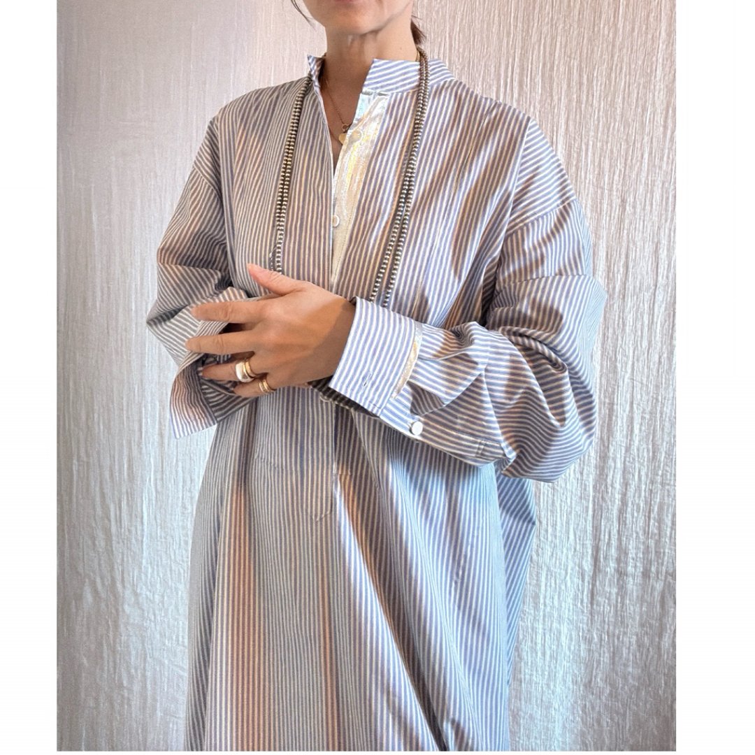 BOUTIQUE 】Metal Shirt Dress TE-3604 /このドレスから