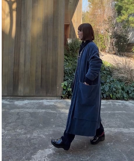 【BOUTIQUE】 VELVET robe coat  ベルベットコート TB-3701