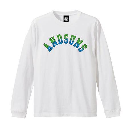 ATHLETIC ARCH LOGO LS TEE ( WHITE-A ) / LAST ONLY ( 2XL size )