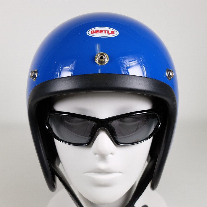 【美品】OCEAN BEETLE ジェットヘルメット Lサイズオーシャンビートル オーシャンビートル ヘルメット LAC BEETLE L.A.C オレンジ
