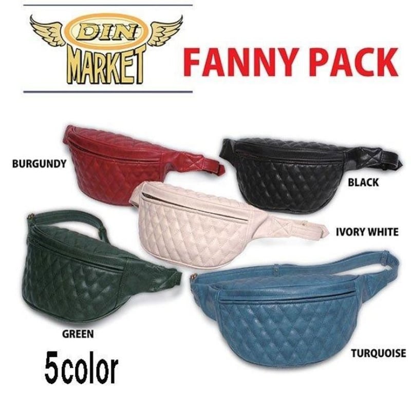 DIN MARKET FANNY PACK ファニーパック / ボディーバッグ | 黒革 レザ