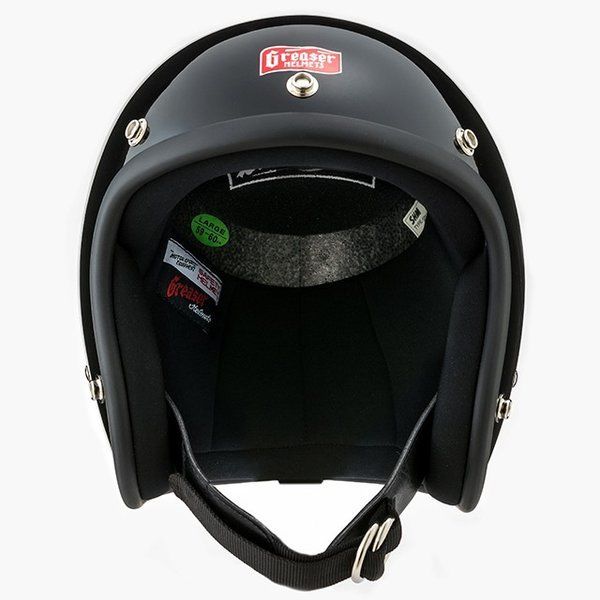 ※トト！！　ディンマーケット　GREASER ジェットヘルメット ブラック DIN MARKET GREASER HELMETS 60's PLAIN / スモールジェッ