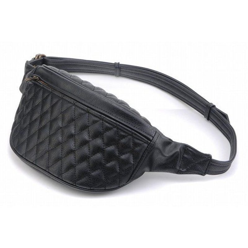 DIN MARKET FANNY PACK ファニーパック / ボディーバッグ | 黒革 レザ
