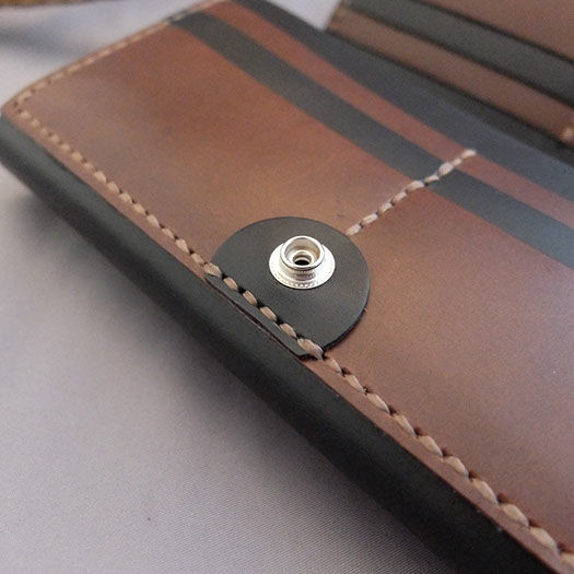 M.U.L. フラットロングウォレット エレファント型押ブラック【新品】 M.U.L. フラットロングウォレット エレファント型押ブラック【新品】