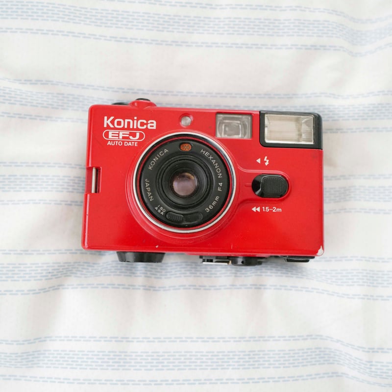 Konica EFJ AUTO DATE オートデート 赤 Red レッド 美品 KONICA MINOLTA - 【❄完動品】Konica コニカ EFJ AUTO DATE レッド