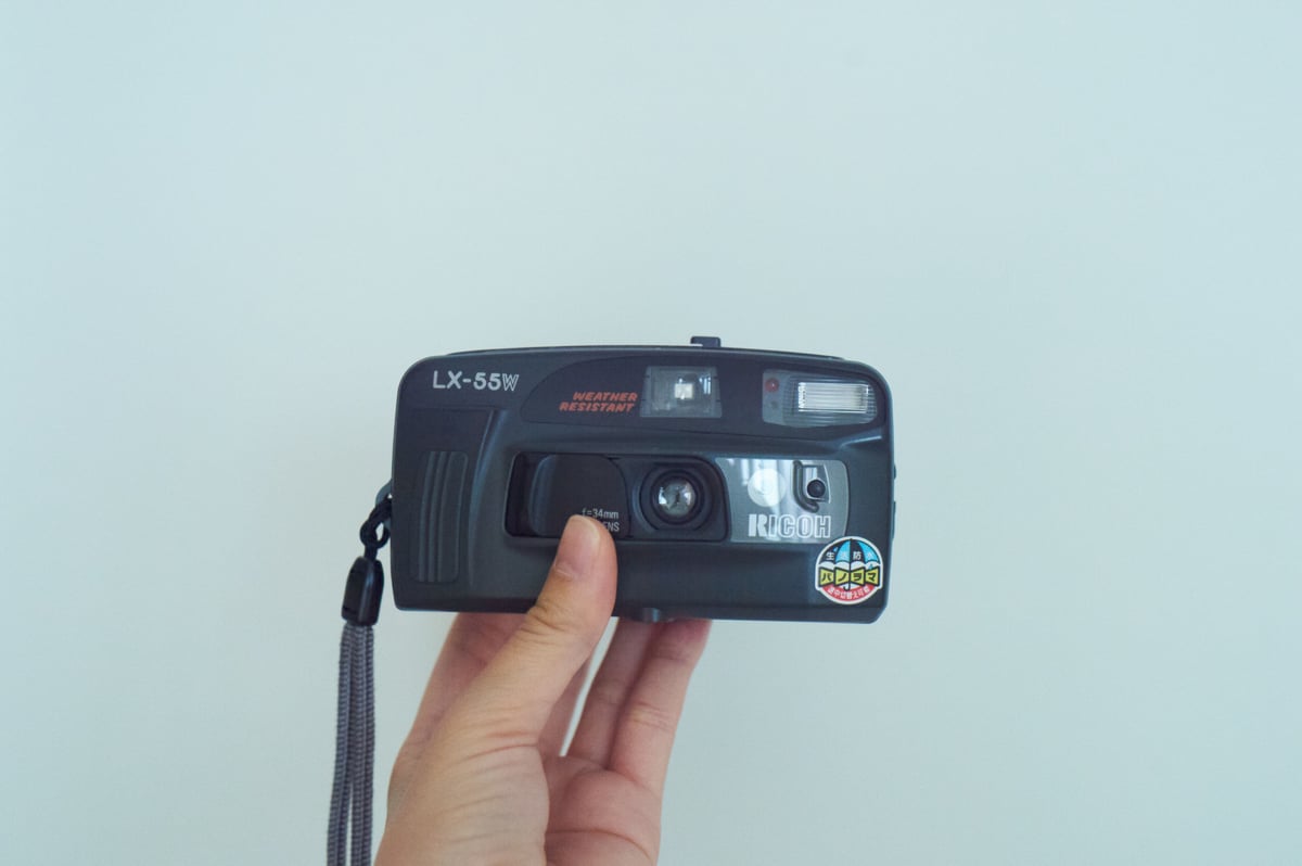 完動整備品 リコー LX-55W コンパクトフィルムカメラ ストロボ シャッター 完動整備品 リコー LX-55W コンパクトフィルムカメラ ストロボ