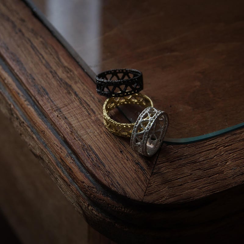 MAISON RUBUS. メゾンルーバス lace ring L YG MAISON RUBUS