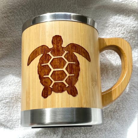 ホヌHonu デザインバンブーステンレスマグカップ