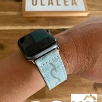 アップルウォッチ波デザインデニムバンド42 44サイズ用