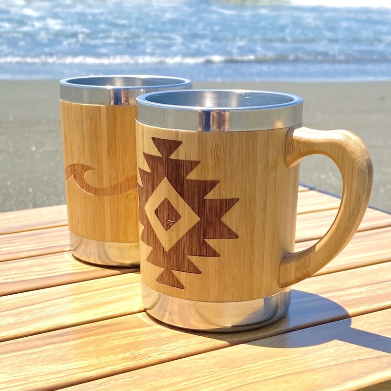 ネイティブデザインバンブーステンレスマグカップ | S.OLALEA