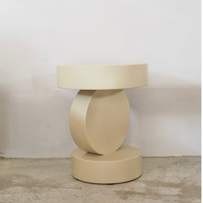 Balancing stool -White lily- / Reset | シロモノ FILT.