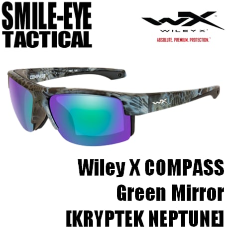 Wiley X COMPASS KRYPTEK NEPTUNE GREEN MIRROR