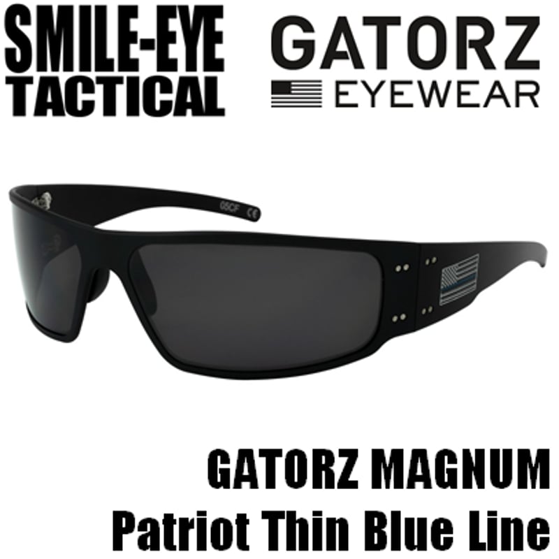 GATORZ MAGNUM Thin Blue Line/ Grey Smoke Lenses GATORZ MAGNUM Thin Blue Line/ Grey Smoke Lenses