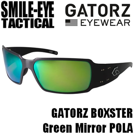 GATORZ BOXSTER Black/ Green Mirror Polarized Lens