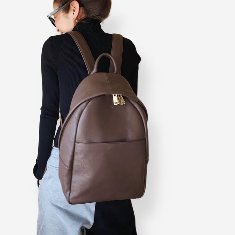 【新品】chiiiibag leather backpack ブラウン