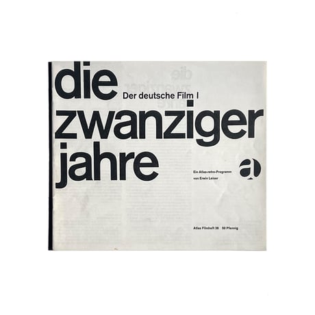 Atlas Film heft 38 die zwanziger jahre