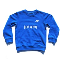 NIKE CUSTOM MADE CREW NECK SWEATSHIRT BLUE