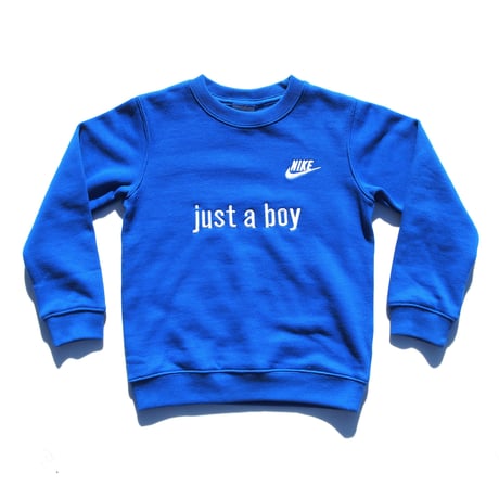 NIKE CUSTOM MADE CREW NECK SWEATSHIRT BLUE