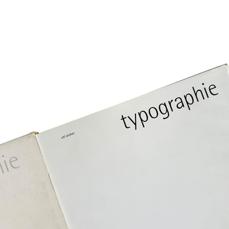 Typographie Otl Aicher Orginal Edition