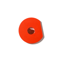 MARTENS/MARTENS METAL BADGE CUT ROUND M ORANGE