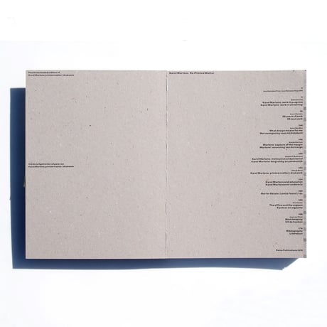 Re-Printed Matter Karel Martens