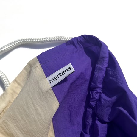martens/martens wrinkle bag L/R purple-white