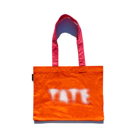 ORANGE TATE LOGO TOTE BAG
