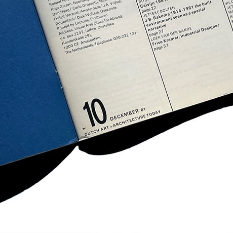 Dutch Art + Architecture Today: Heft 10
