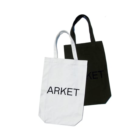 ARKET CANVAS TOTE BAG OFF WHITE