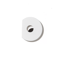 MARTENS/MARTENS METAL BADGE CUT ROUND M WHITE
