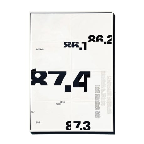 87.4 folding poster by 8vo