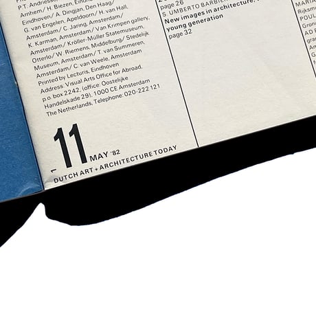 Dutch Art + Architecture Today: Heft 11