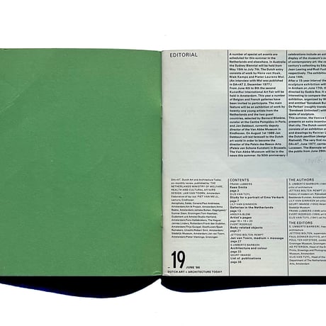 Dutch Art + Architecture Today: Heft 19