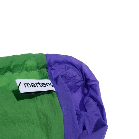 martens/martens wrinkle bag F/B green-purple